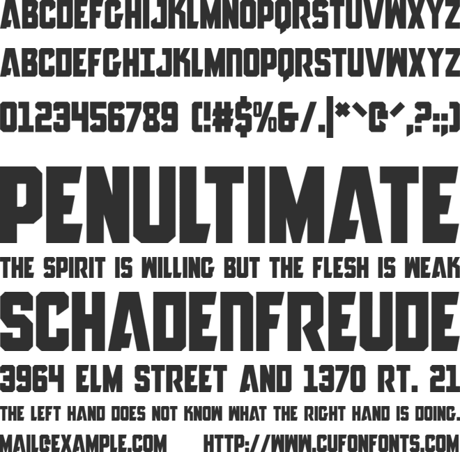 Anitlles font preview