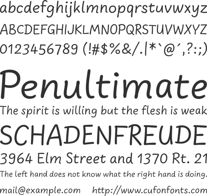 Uberhand Text Pro font preview