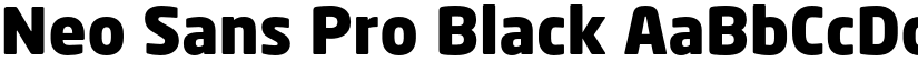 Neo Sans Pro Black font