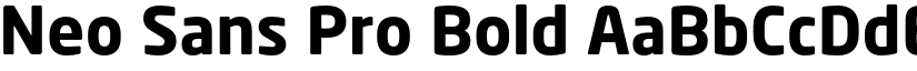 Neo Sans Pro Bold font