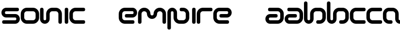 Sonic Empire font