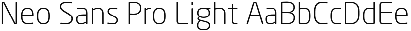 Neo Sans Pro Light font