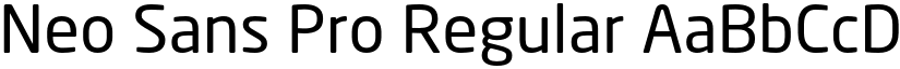 Neo Sans Pro Regular font