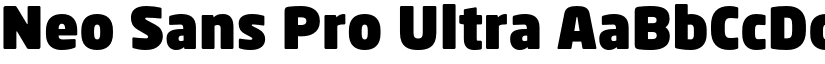 Neo Sans Pro Ultra font