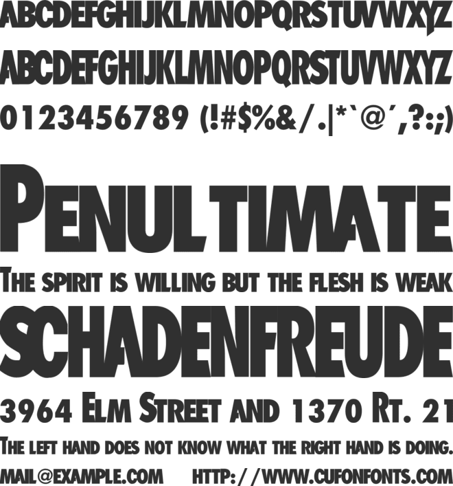 Child's Play font preview