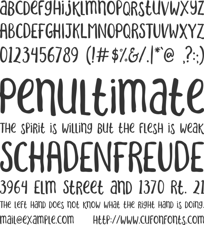 Sakra font preview