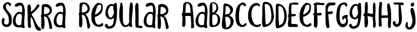 Sakra Regular font