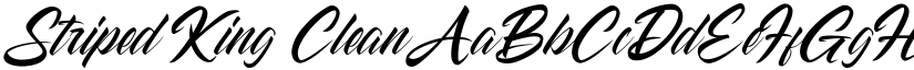 Striped King Clean font