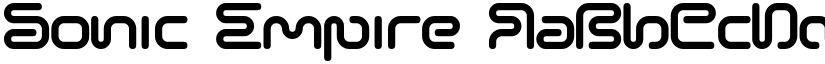 Sonic Empire font