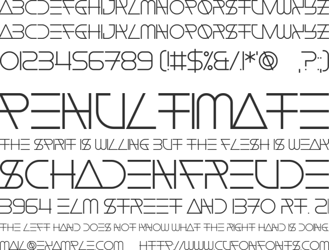 Float The Boat font preview