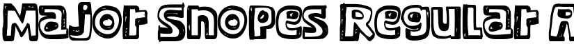 Major Snopes Regular font