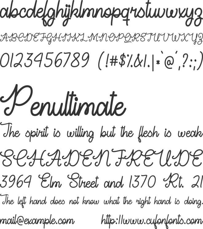 Ready For It font preview