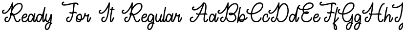 Ready For It Regular font