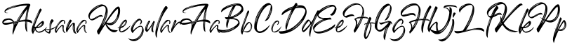 Aksana Regular font