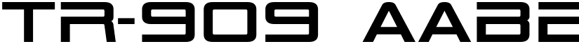 TR-909 font download