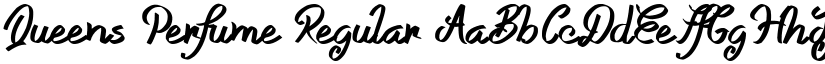 Queens Perfume Regular font