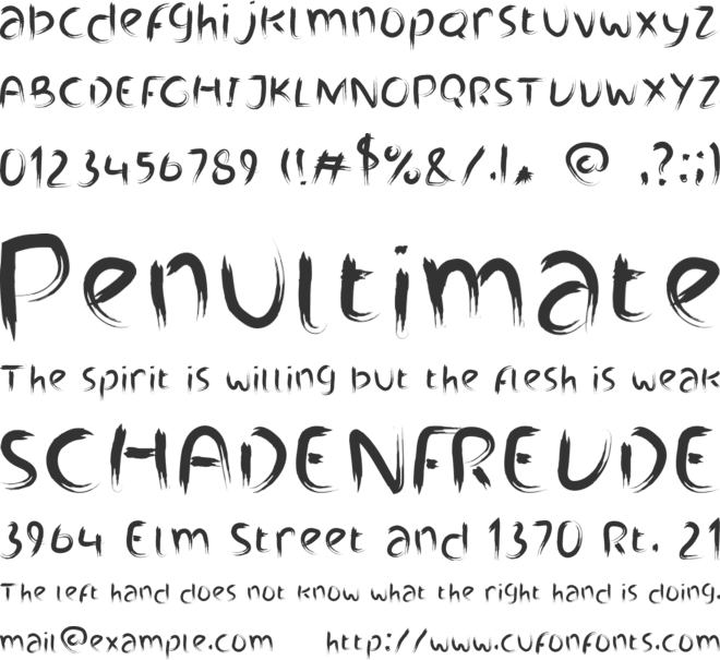 Branda font preview