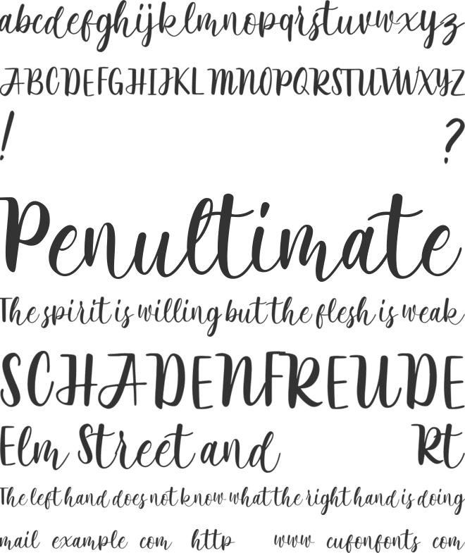 Rathyland font preview