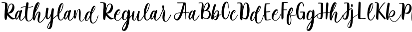Rathyland Regular font