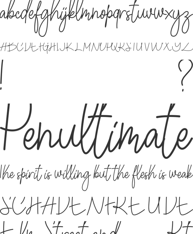 Winchester font preview