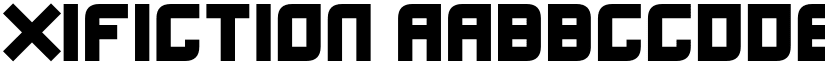 Xifiction font