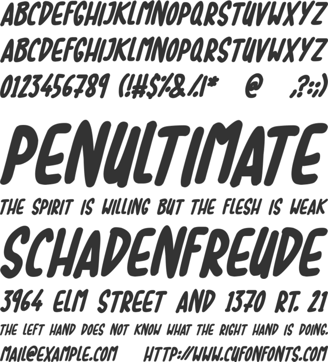 Lovebuzz font preview