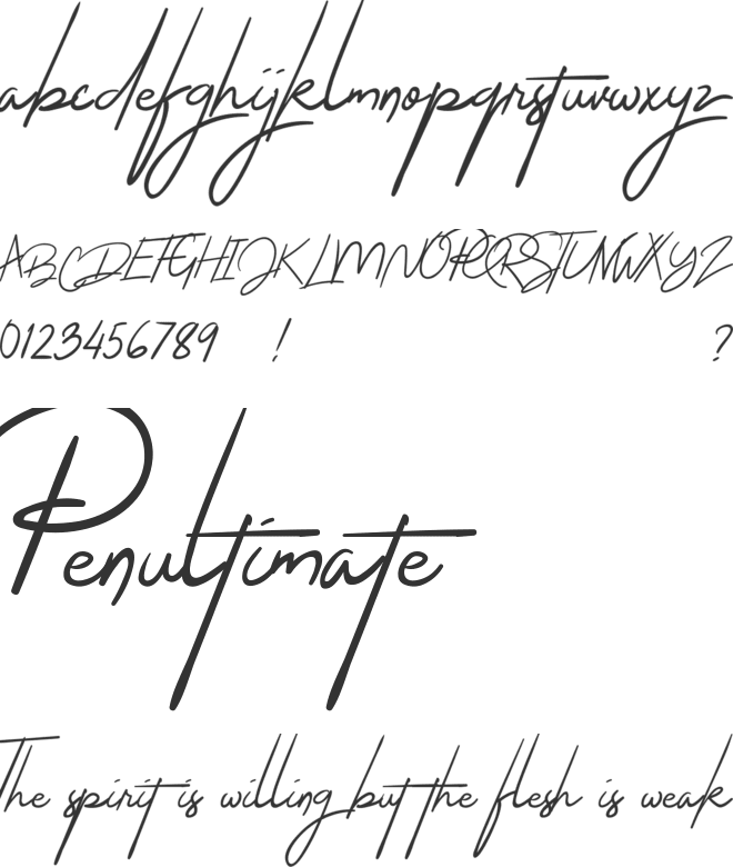 The Jacklyn font preview