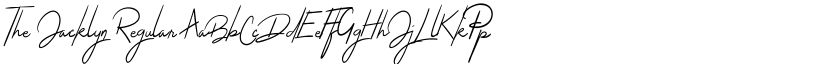 The Jacklyn Regular font