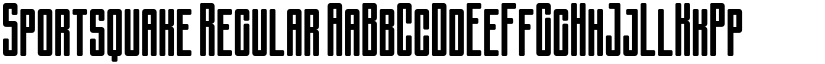 Sportsquake Regular font