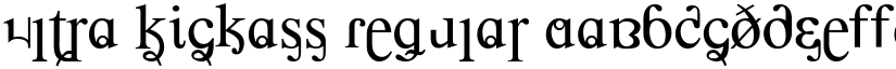 Ultra Kickass Regular font