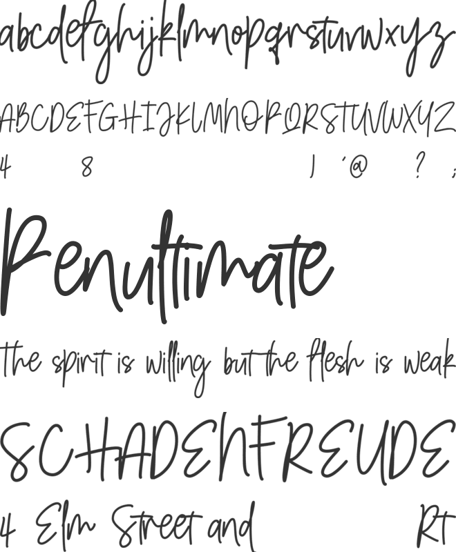 Amarilis font preview