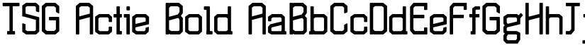 TSG Actie Bold font