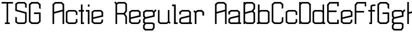 TSG Actie Regular font