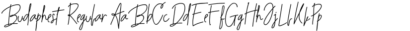 Budaphest Regular font
