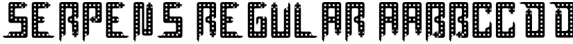 Serpens Regular font