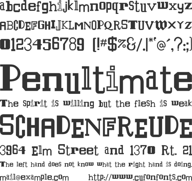 Houraisan Francisco font preview