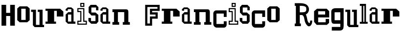 Houraisan Francisco Regular font