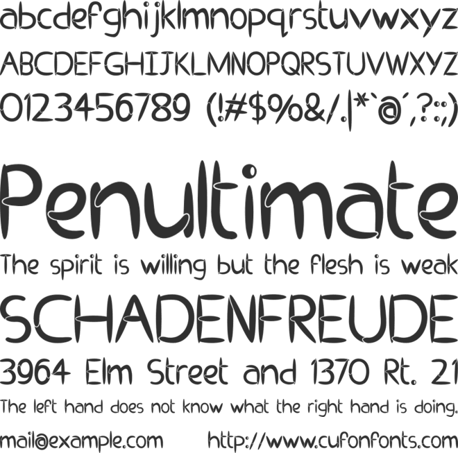 EP Pipes font preview