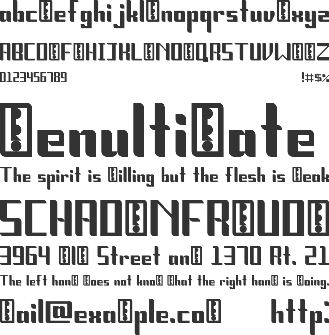 Navibase- font preview