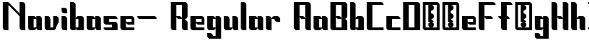 Navibase- Regular font