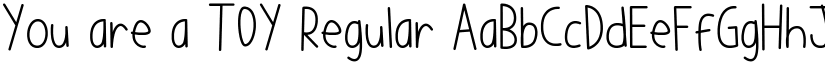 You are a TOY Regular font