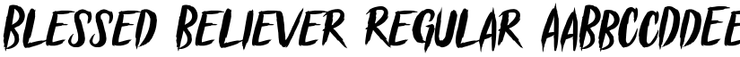 Blessed Believer Regular font