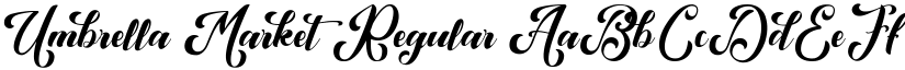 Umbrella Market Regular font