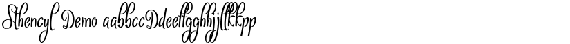 Sthencyl Demo font