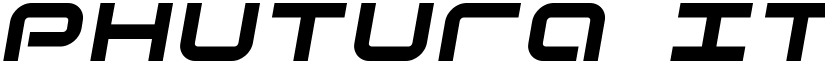 Phutura Italic font