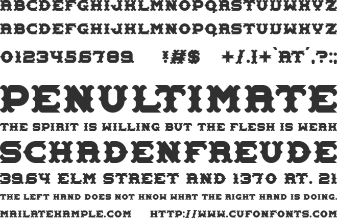 Carnival Centenary font preview