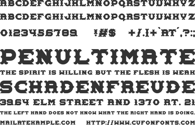 Carnival Centenary font preview