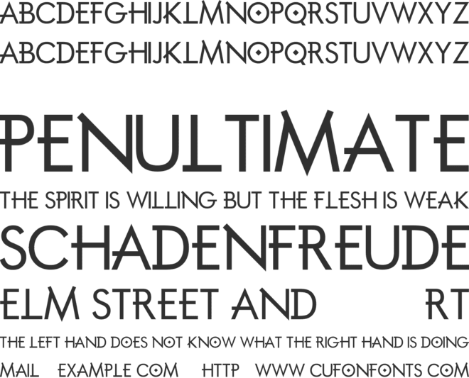 Mortal Engines font preview