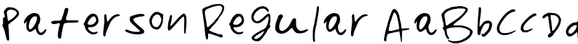 Paterson Regular font
