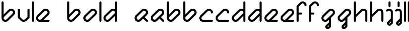 Bule Bold font